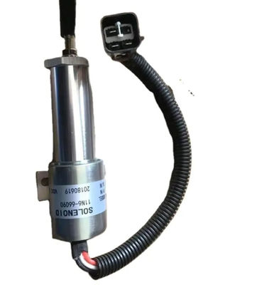24v arresto idraulico solenoide originale 11N6-66090-24 arresto del carburante dell'escavatore spegnimento parti del motore solenoide