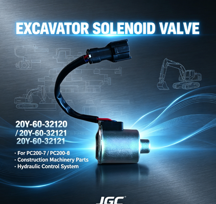 20Y-60-32120 20Y-60-32121 Parti di macchine per la costruzione PC200-7-8 Valvola solenoide per escavatore
