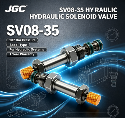 SV08-35 Valvola solenoide idraulica a bobina elettrica avvitata 207 bar pressione 1 anno di garanzia per sistemi idraulici