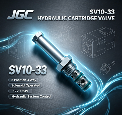SV10-33 Valvola di direzione a solenoide 2 posizione 3 via Valvola di cartuccia solenoide idraulica 12V 24V