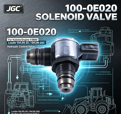 100-0E020 Valvola Solenoide Ricambi Escavatore per Motore Kubota V3800 Pala SVL95-2S SVL95-2SC