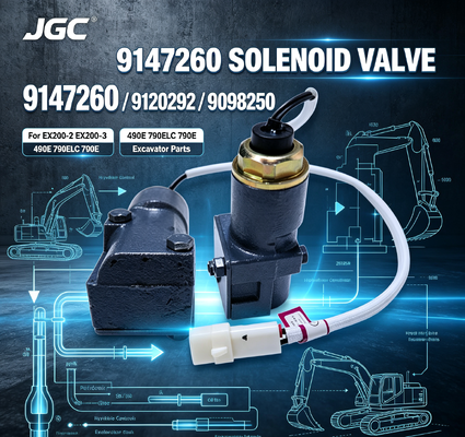 9147260 9120292 9098250 Valvola Solenoide ad Alta Velocità per Escavatori EX200-2 EX200-3 490E 790ELC 790E