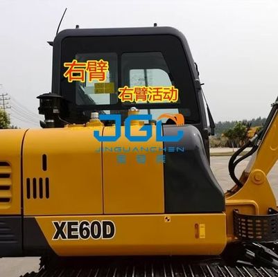 XE60D Parabrezza anteriore per escavatore Porta inferiore anteriore Lucernario Braccio destro Vetro temperato