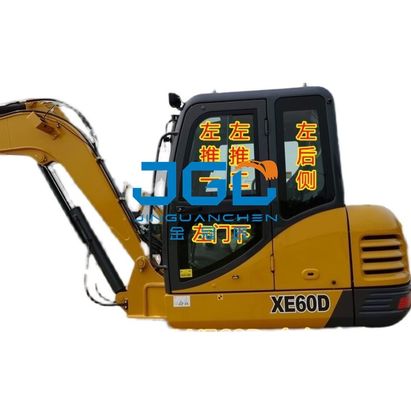 XE60D Parabrezza anteriore per escavatore Porta inferiore anteriore Lucernario Braccio destro Vetro temperato