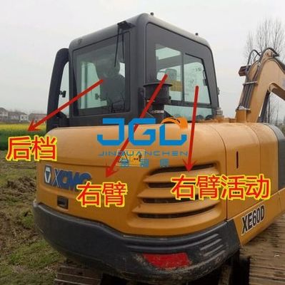 XE60D Parabrezza anteriore per escavatore Porta inferiore anteriore Lucernario Braccio destro Vetro temperato