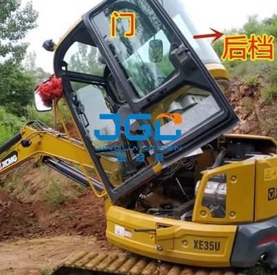 XE35U Ingranaggio anteriore in vetro per escavatore Ingranaggio anteriore in vetro per porta inferiore Ingranaggio posteriore Lucernario a destra