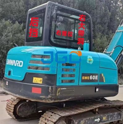 SWE60E 70 80 90 100 parabrezza anteriore in vetro per escavatore porta superiore e finestra scorrevole inferiore