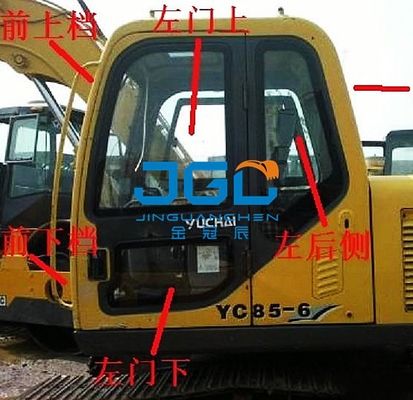 YC85-6 135-6 85-8 135-8 85-7 arresto anteriore dell'escavatore vetro posteriore sinistro e destro