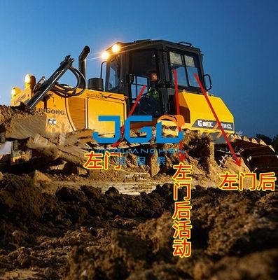 B160C Bulldozer Wind Gear anteriore sinistra e destra porta posteriore laterale porta mobile trasmissione posteriore vetro temperato