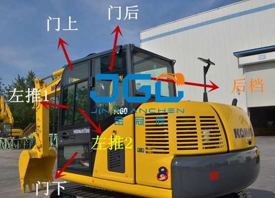 Escavatore Doors And Windows Front And Rear Glass Windshield destro e sinistro di PC60-8 70-8