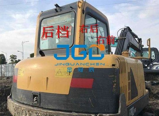 EC55B Excavator porta di arresto anteriore posteriore vetro sinistro e destro parabrezza