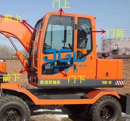 XY75W-9T 85W-8T porta e finestre di vetro per escavatori sinistra e destra davanti e dietro lucernario parabrezza