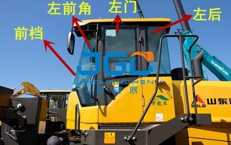 L955FC cariore vetro frontale e posteriore di porte e finestre sinistra e destra