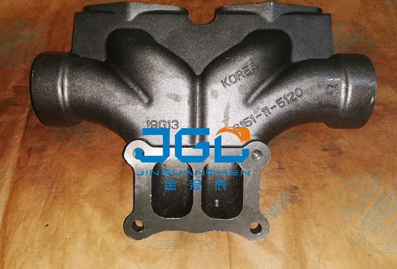 Sistema di scarico dell'escavatore in acciaio inossidabile di qualità superiore Manifold di scarico 6151-11-5120