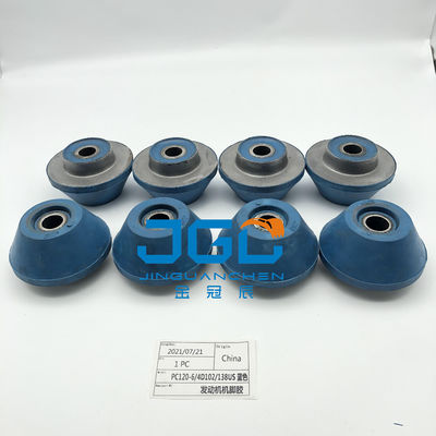 Sistema di montaggio del motore di alta qualità Parti di montaggio del motore cuscino di gomma piedi paraurti per PC120-6 4D120 PC138US Excavato