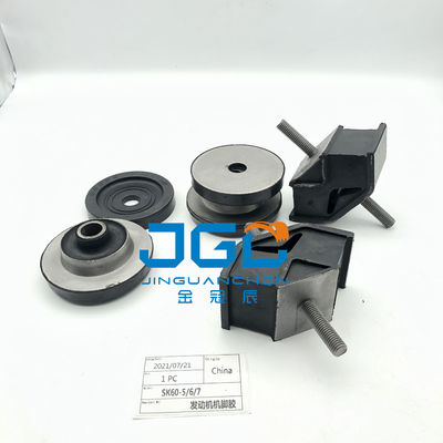Al dettaglio parti di scavatori per macchine di post-vendita Cina Fabbrica di gomma impianto di supporto SK60-5/6/7 Motor cushion mounting