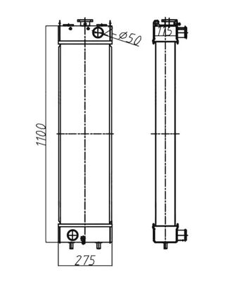 205-03-35151 Escavatore idraulico HB215 HB205 HB205-1 HB215-1 Radiatore