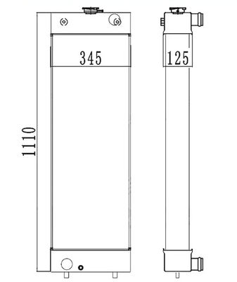 OEM Qualità PC210-8 PC210LC-8 PC210-8K PC230-8K PC200-8 Radiatore per escavatore Up 20Y-03-41651