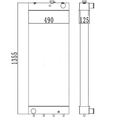 208-03-7511-8 PC450LC-8 PC450-7EO PC450LC-7EO Radiatore per escavatori