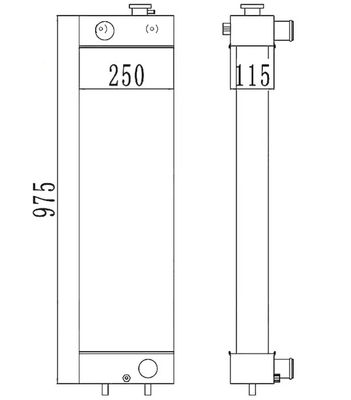 PC128-8 PC128-6 PC128US-2 PC138US-2 Radiatore per escavatore 22B-03-13110