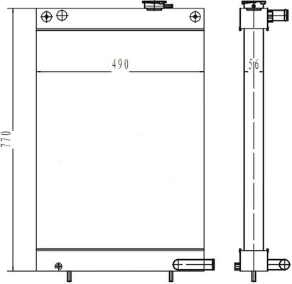 440211-00175 DH80-7 Nuovo modello DX80 Radiatore per escavatore di alta qualità