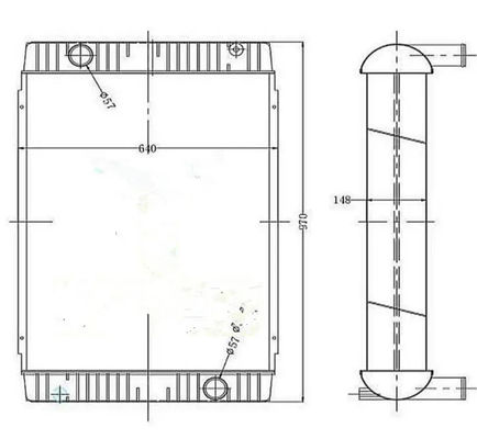 Radiatore di alta qualità 11110705 EC240B EC290B per escavatore