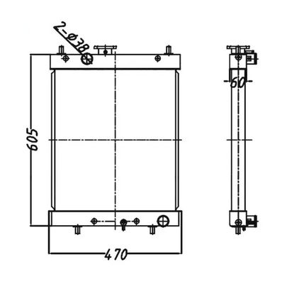 Fabbrica del serbatoio dell'acqua dell'escavatore EX75U