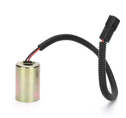 DH60-5 DH60-7 Valvola di solenoide per escavatore 12V 52.6mm 14mm Valvola