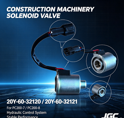 20Y-60-32120 20Y-60-32121 Parti di macchine per la costruzione PC200-7-8 Valvola solenoide per escavatore