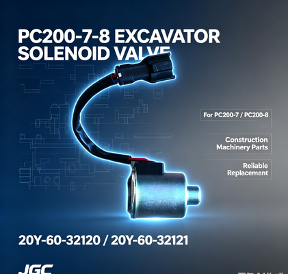 20Y-60-32120 20Y-60-32121 Parti di macchine per la costruzione PC200-7-8 Valvola solenoide per escavatore