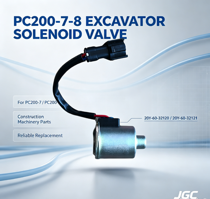 20Y-60-32120 20Y-60-32121 Parti di macchine per la costruzione PC200-7-8 Valvola solenoide per escavatore