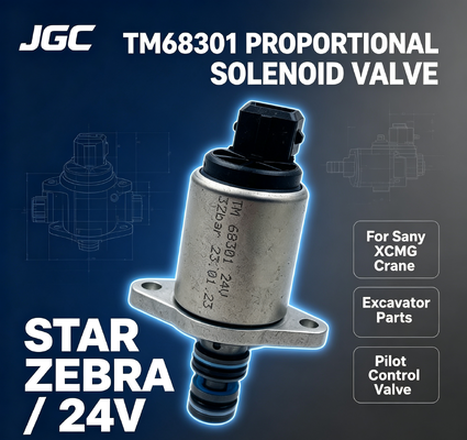 STAR ZEBRA TM68301 Parti per escavatori Nuova valvola solenoide proporzionale Thomas Pilot per Sany XCMG Crane 24V per le industrie al dettaglio