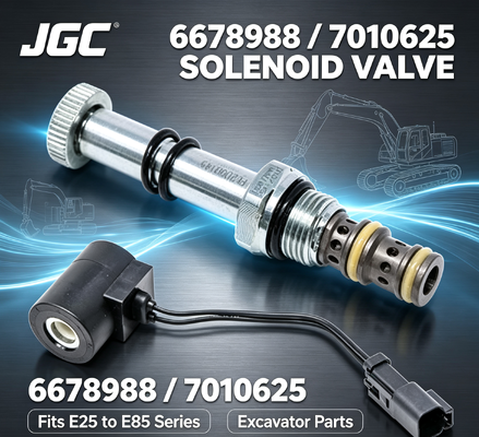 Elettrovalvola 6678988 7010625 per Escavatori E25 E26 E27 E27Z E32 E32i E34 E35 E35i E35Z E37 E42 E45 E50 E55 E85