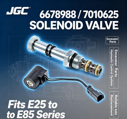 Elettrovalvola 6678988 7010625 per Escavatori E25 E26 E27 E27Z E32 E32i E34 E35 E35i E35Z E37 E42 E45 E50 E55 E85