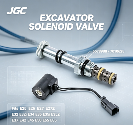 Elettrovalvola 6678988 7010625 per Escavatori E25 E26 E27 E27Z E32 E32i E34 E35 E35i E35Z E37 E42 E45 E50 E55 E85