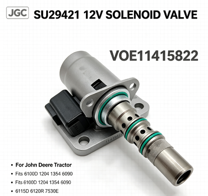 SU29421 VOE11415822 Valvola solenoide 12V per trattore 6100D 1204 1354 6090 6115D 6120R 7530E Parte di macchine agricole