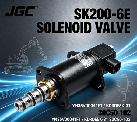 Valvola solenoide per escavatore SK200-6E YN35V00041F1 KDRDE5K-31 30C50-102