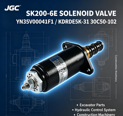 Valvola solenoide per escavatore SK200-6E YN35V00041F1 KDRDE5K-31 30C50-102