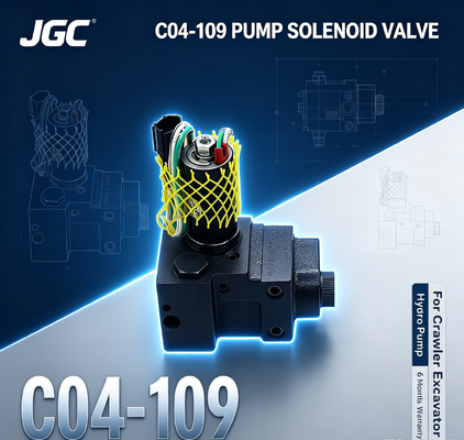 Miglior Prezzo C04-109 Valvola Solenoide Pompa Escavatore Cingolato per Pompa Idraulica Macchine Edili Garanzia 6 Mesi