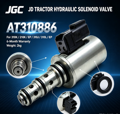 AT310586 Nuova valvola solenoide idraulica per ricambi trattori JD 310K/210K/EP/310J/310L/EP Garanzia 6 mesi 2kg