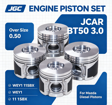 JCAR BT50 3.0 Over Size 0.50 WEY1 11SBX Assemblaggio per Mazda Diesel Pistons Kit di cilindri Liner Liners Motore Set di pistoni