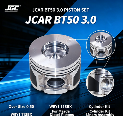JCAR BT50 3.0 Over Size 0.50 WEY1 11SBX Assemblaggio per Mazda Diesel Pistons Kit di cilindri Liner Liners Motore Set di pistoni