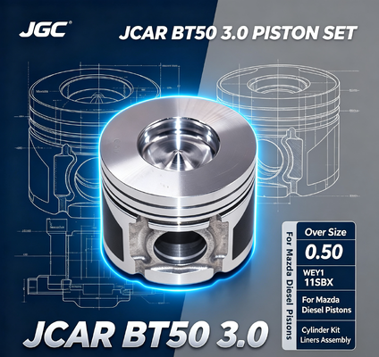 JCAR BT50 3.0 Over Size 0.50 WEY1 11SBX Assemblaggio per Mazda Diesel Pistons Kit di cilindri Liner Liners Motore Set di pistoni