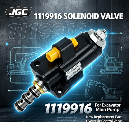 1119916 Valvola Solenoide per Pompa Principale Escavatore - Nuovo Pezzo di Ricambio
