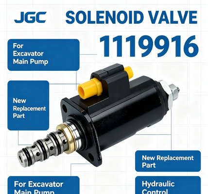 1119916 Valvola Solenoide per Pompa Principale Escavatore - Nuovo Pezzo di Ricambio
