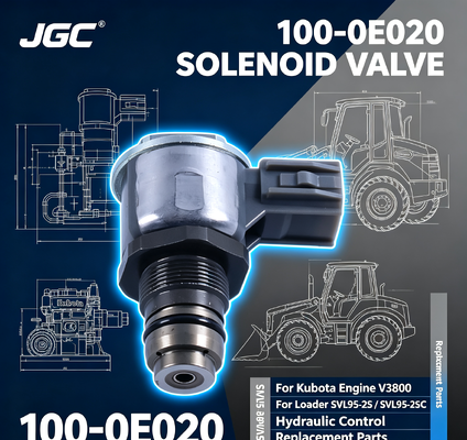 100-0E020 Valvola Solenoide Ricambi Escavatore per Motore Kubota V3800 Pala SVL95-2S SVL95-2SC