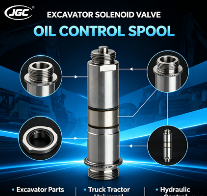valvola a solenoide per escavatore, parti per escavatore, accessori universali per camion e trattori, nucleo bobina, spool, valvola di controllo olio