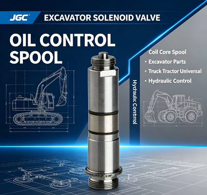 valvola a solenoide per escavatore, parti per escavatore, accessori universali per camion e trattori, nucleo bobina, spool, valvola di controllo olio