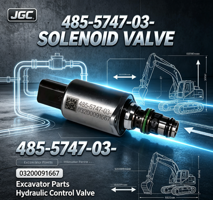 485-5747-03- 03200091667 VALVELLA SOLENOIDE Parti di escavatori di buona qualità