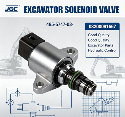 485-5747-03- 03200091667 VALVELLA SOLENOIDE Parti di escavatori di buona qualità